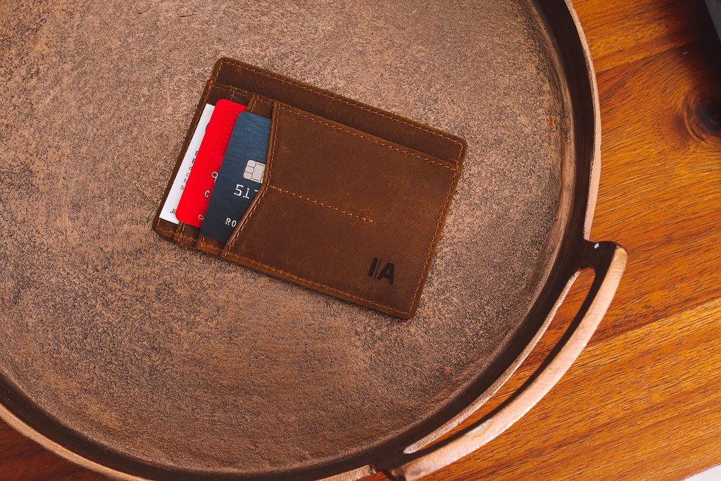 Personalized Slim Leather Wallet Men Women, Minimalist Wallet Card Holder, Id Holder, Groomsmen Gift, Valentines Day Gift, Boyfriend Gift