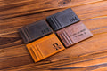 Personalized Engraved Leather Wallet — Anniversary Gift for Him