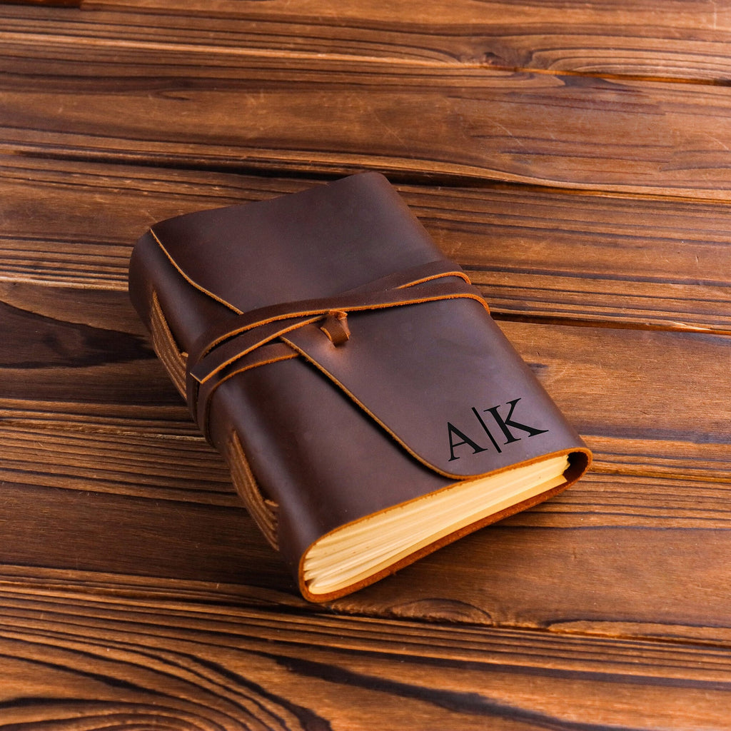 Custom Leather Journal — Personalized Leather Notebook Diary
