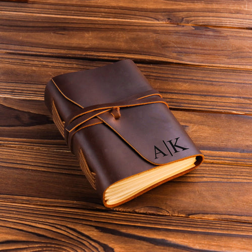 Custom Leather Journal — Personalized Leather Notebook Diary