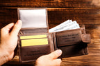 Engraved Genuine Leather Wallet — Personalized Custom Men's Wallet