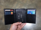 Handmade Trifold Wallet, Wallet For Men, Personalized Gift, Leather Wallet, Full Grain Leather Wallet With Card Slots