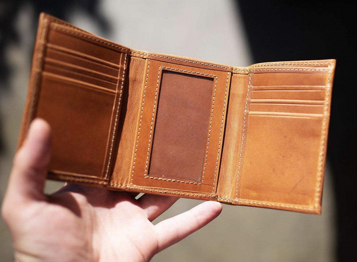 Handmade Trifold Wallet, Wallet For Men, Personalized Gift, Leather Wallet, Milwaukee Full Grain Leather Wallet With Card Slots