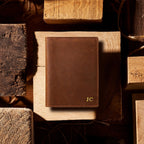Personalised Leather Passport Holder — Travel Wallet with Card Holder