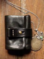 Handmade Full-grain Vegetable-tanned Leather, Heavy Washed Retro Tri-fold Wallet & Card Holder – Short Foldable Genuine Leather Wallet