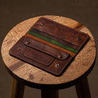 Handmade Leather Wallet Purse: Billfold Phone Case, Card Holder