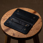 Handmade Leather Wallet Purse: Billfold Phone Case, Card Holder