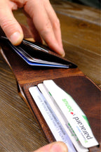 Handmade Leather Bifold Wallet – Slim Minimalist Card Case, Personalized Gift