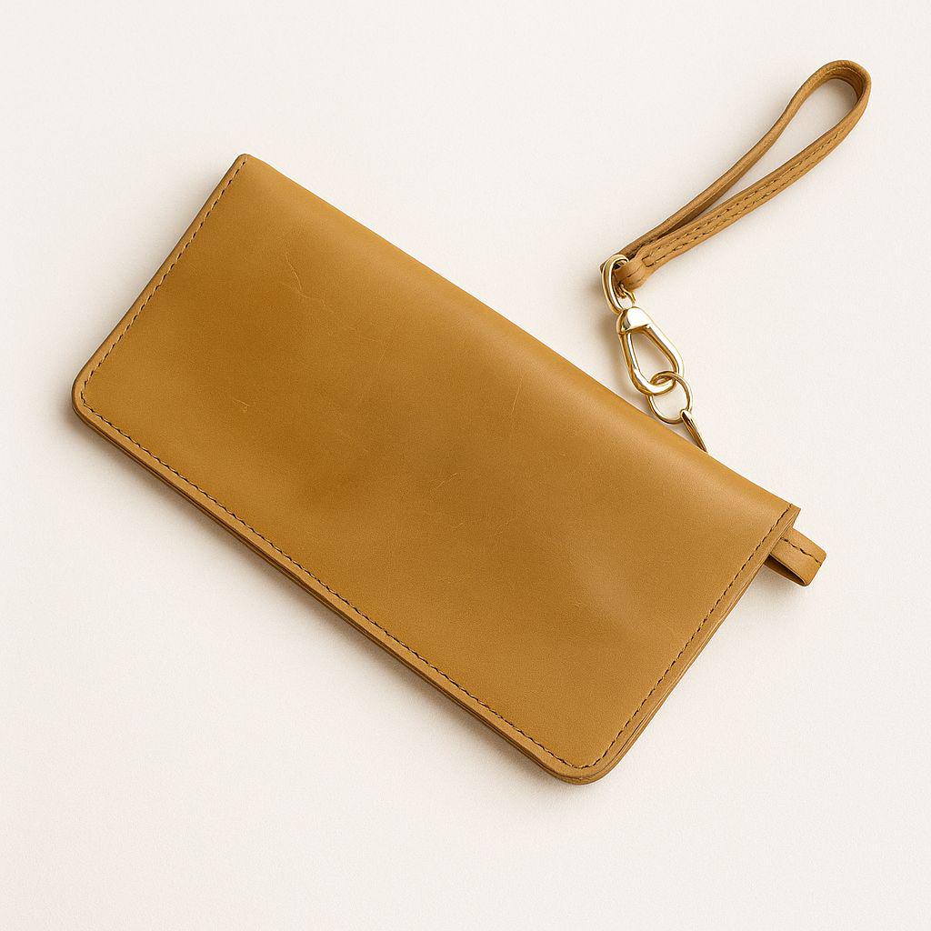 Personalized Super Slim Leather Wallet, Handmade Full Grain Women Wallet, Christmas Gift