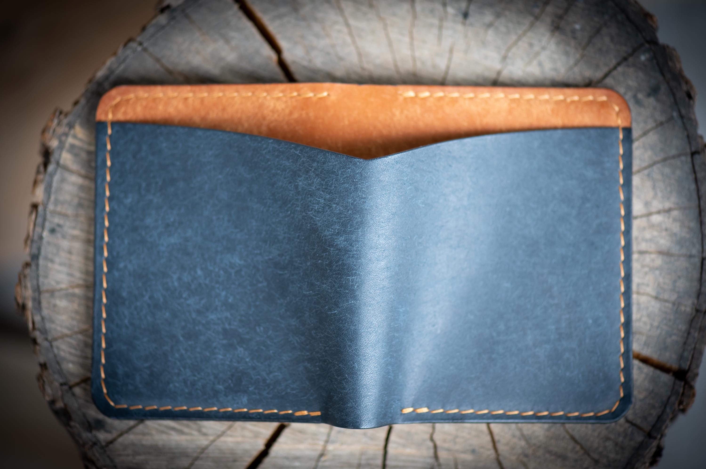 New! Leather Bifold Wallet: Full-grain, Sleek And Functional Cash Organizer 7 +1 Pocket