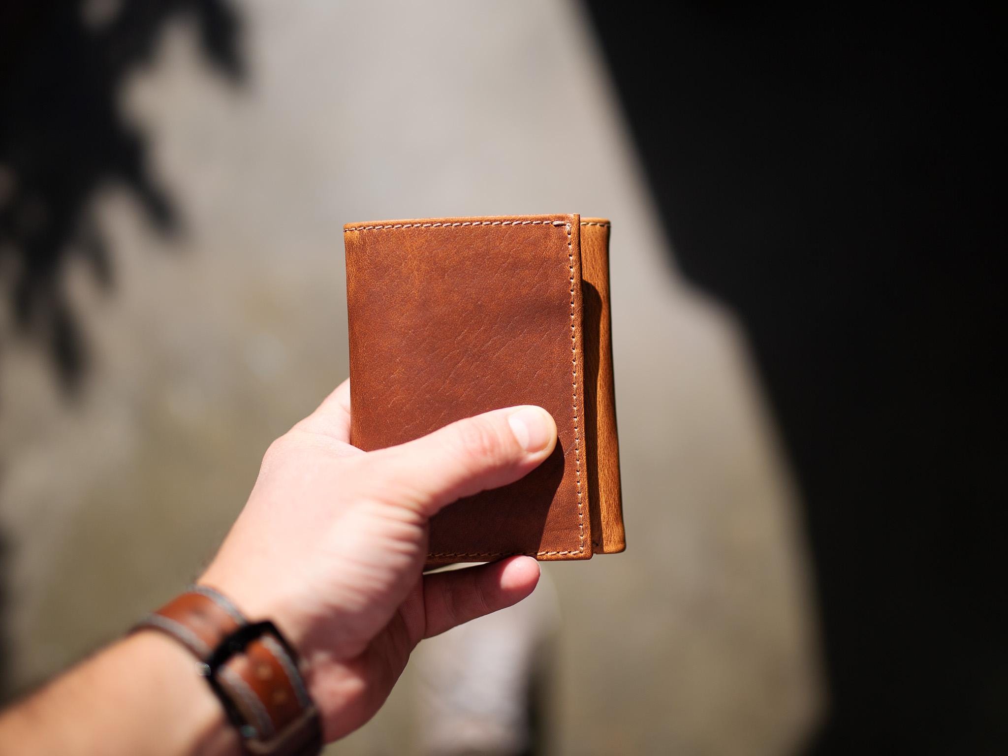 Handmade Trifold Wallet, Wallet For Men, Personalized Gift, Leather Wallet, Full Grain Leather Wallet With Card Slots