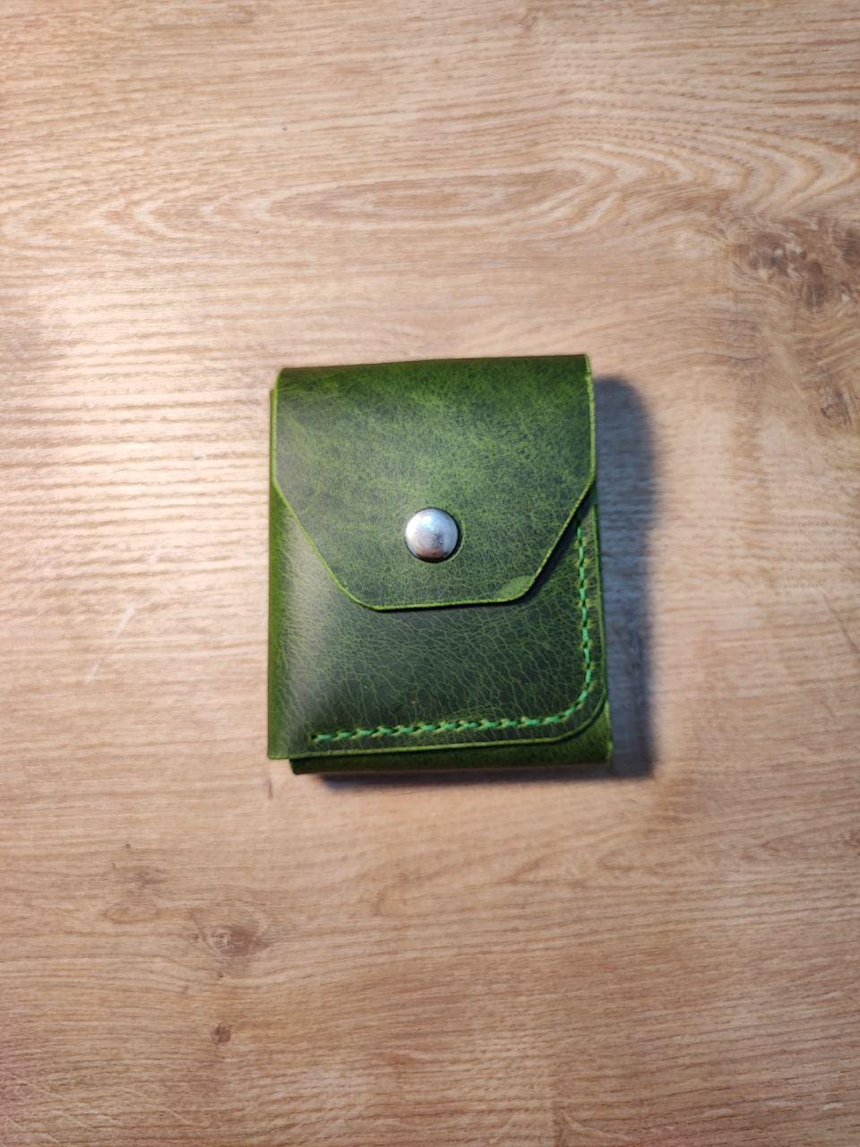 Handmade Genuine Leather Cash Wallet For Men - Minimalist Front Pocket Wallet - Personalized Anniversary Gift For Him - Full Grain Leather