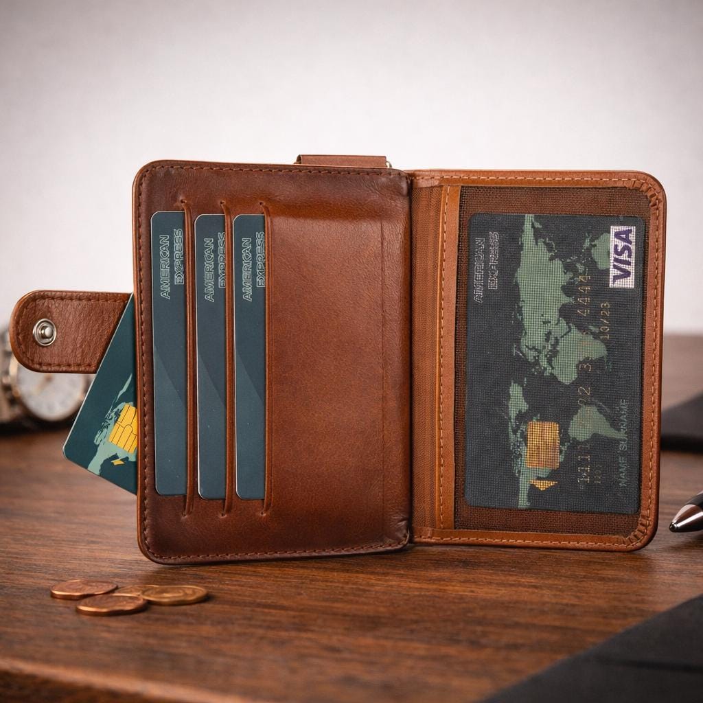 Leather Card Holder, Minimalist Wallet, Handmade Leather Wallet, Leather Wallet Man, Leather Wallet Woman, Slim Leather Wallet