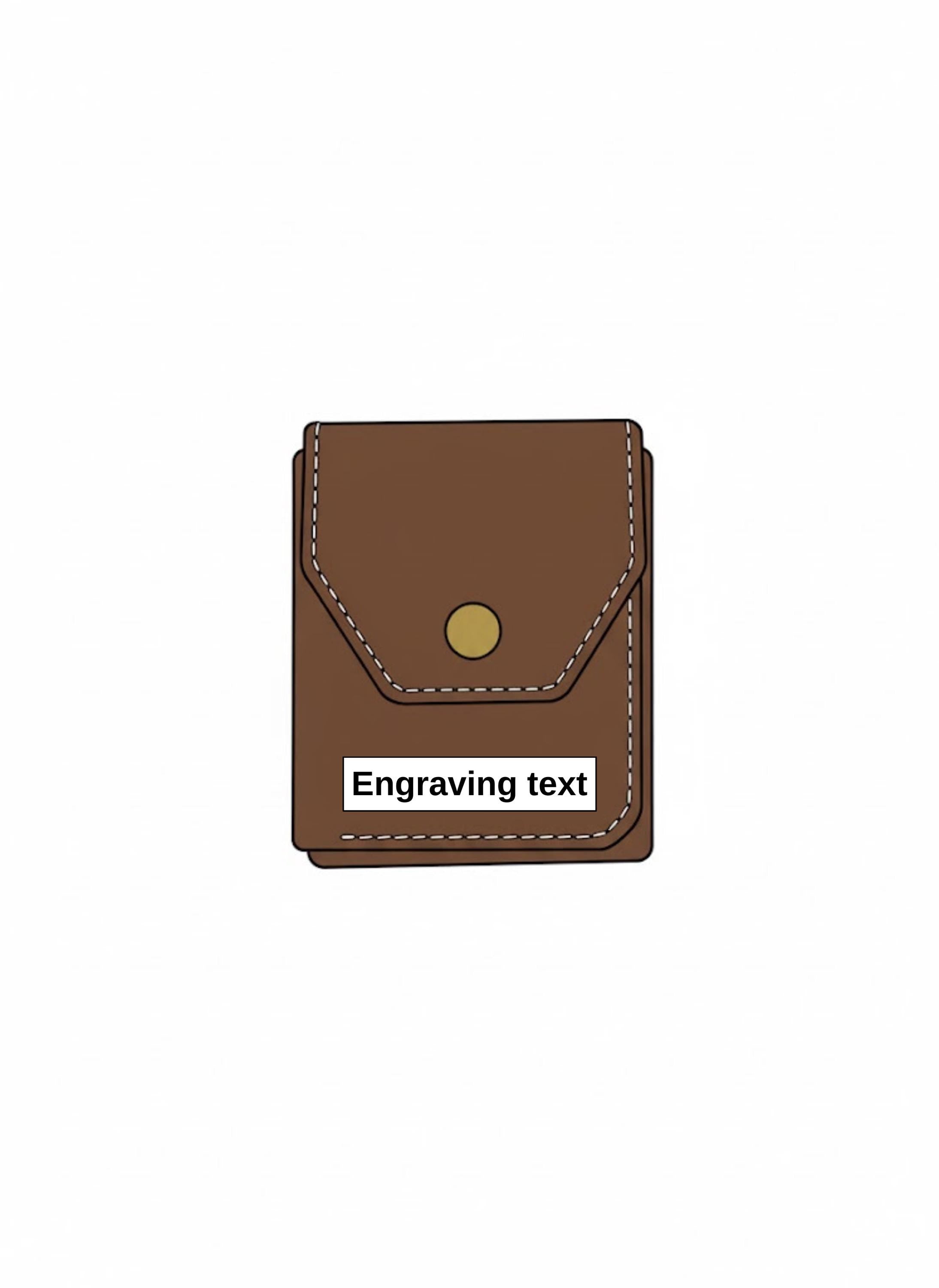 Handmade Genuine Leather Cash Wallet For Men - Minimalist Front Pocket Wallet - Personalized Anniversary Gift For Him - Full Grain Leather