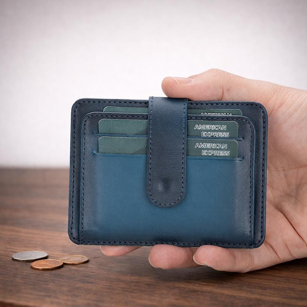 Leather Card Holder, Minimalist Wallet, Handmade Leather Wallet, Leather Wallet Man, Leather Wallet Woman, Slim Leather Wallet