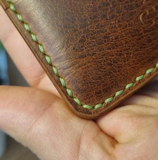 Handmade Genuine Leather Cash Wallet For Men - Minimalist Front Pocket Wallet - Personalized Anniversary Gift For Him - Full Grain Leather
