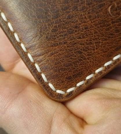 Handmade Genuine Leather Cash Wallet For Men - Minimalist Front Pocket Wallet - Personalized Anniversary Gift For Him - Full Grain Leather